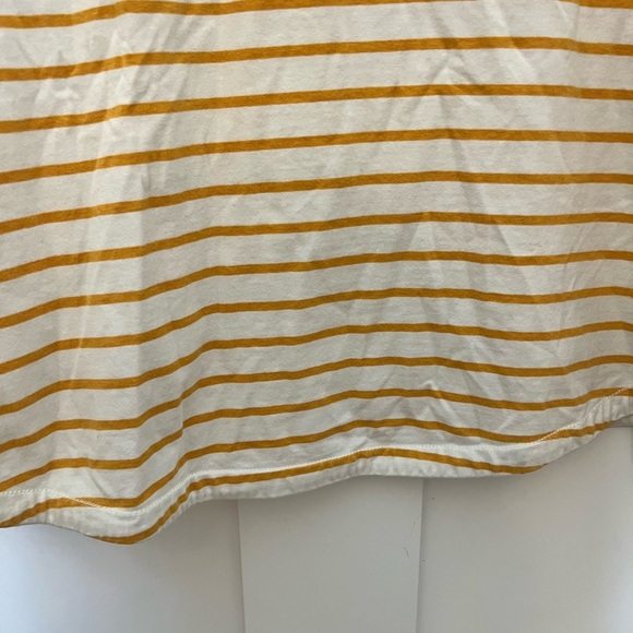 Fat Face Striped Essential Classic Breton Cotton Top Natural yellow Size US 14 - Picture 11 of 12